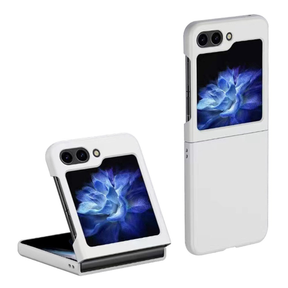 Samsung Galaxy Z Flip5 (5G) gummiert hardplast bakdeksel - hvit