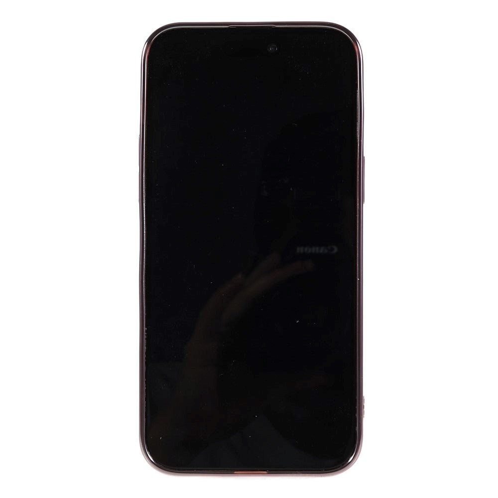 iPhone 14 Pro Skinnende Fleksibel Plastik Bagside Cover - Bølget Design - Rose Gold