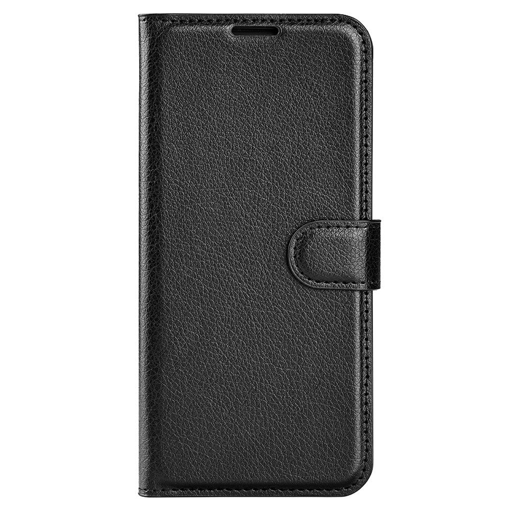 Nokia C32 - EIDERWOOD Faux Leather Flip Cover m. Kortholder og stativfunksjon - svart