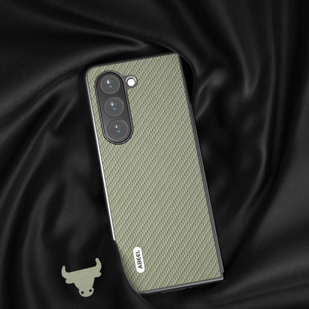 Samsung Galaxy Z Fold5 (5G) Skinndeksel Plastdeksel - Grønn karbon
