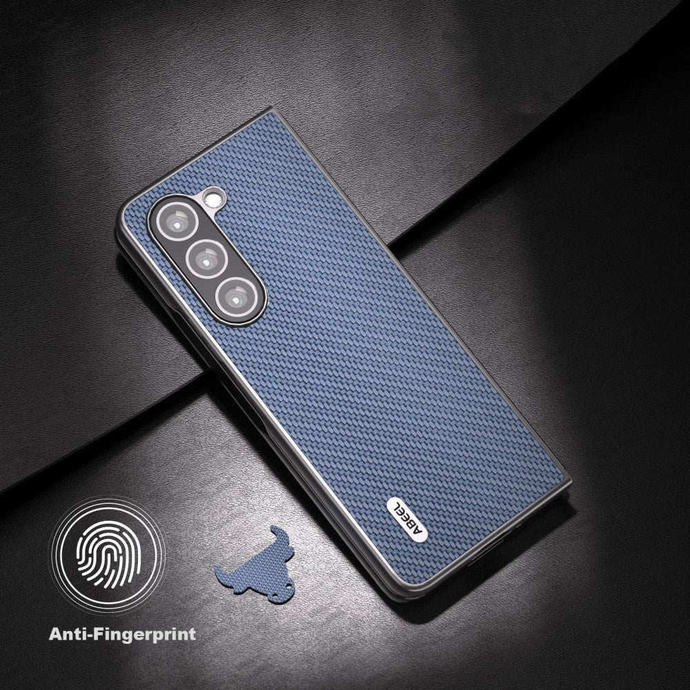 Samsung Galaxy Z Fold5 (5G) Skinndeksel Plastdeksel - Blå Carbon