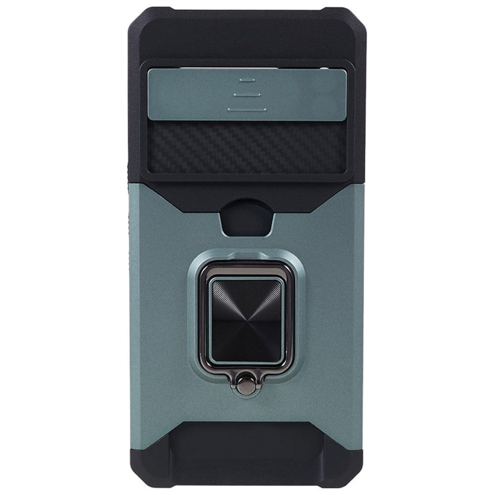 Google Pixel 8 Pro Craftsman Bakdeksel m. Magnetisk stativ, kortholder og kamskyver - Grønn