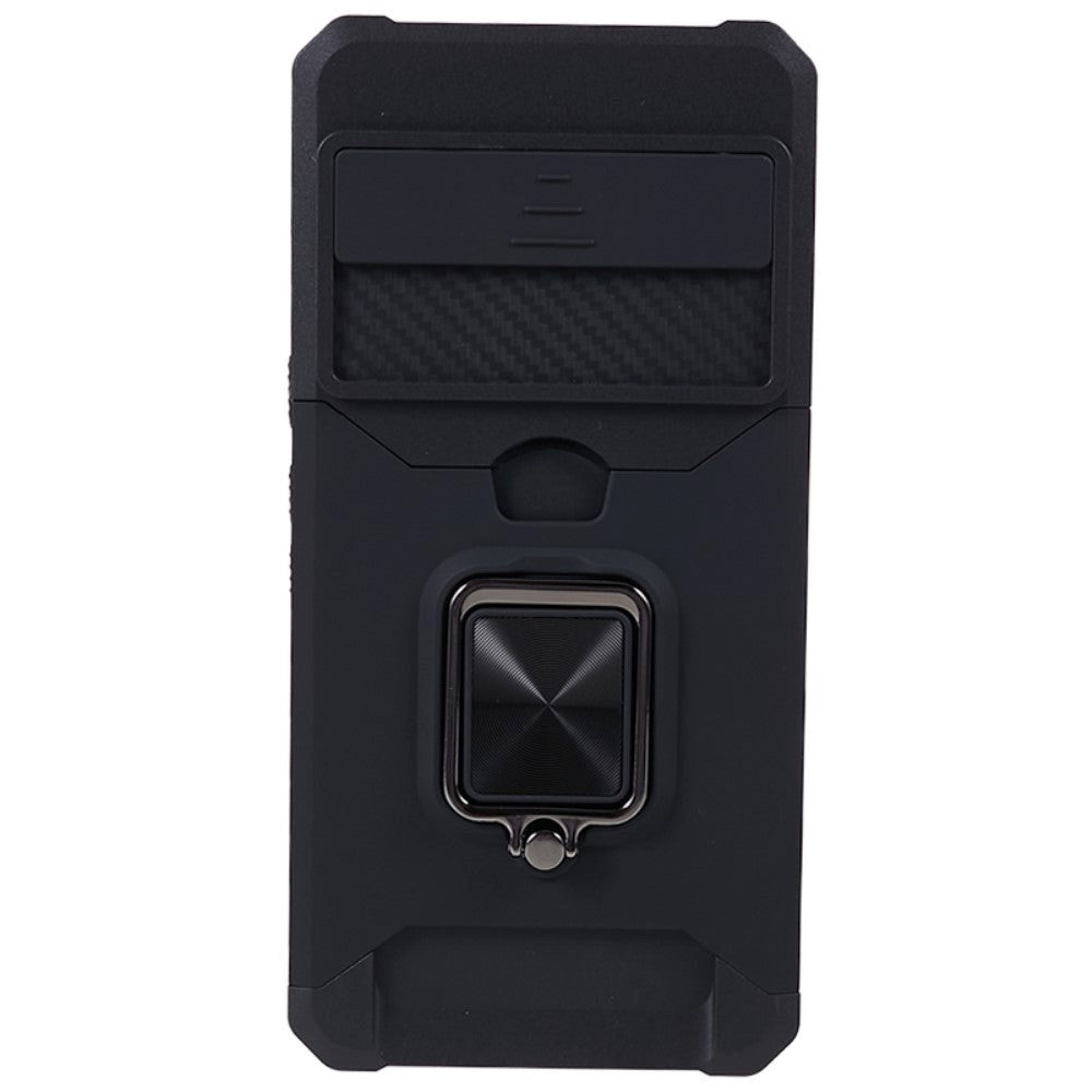 Google Pixel 8 Pro Craftsman Bakdeksel m. Magnetisk stativ, kortholder og kamskyver - svart