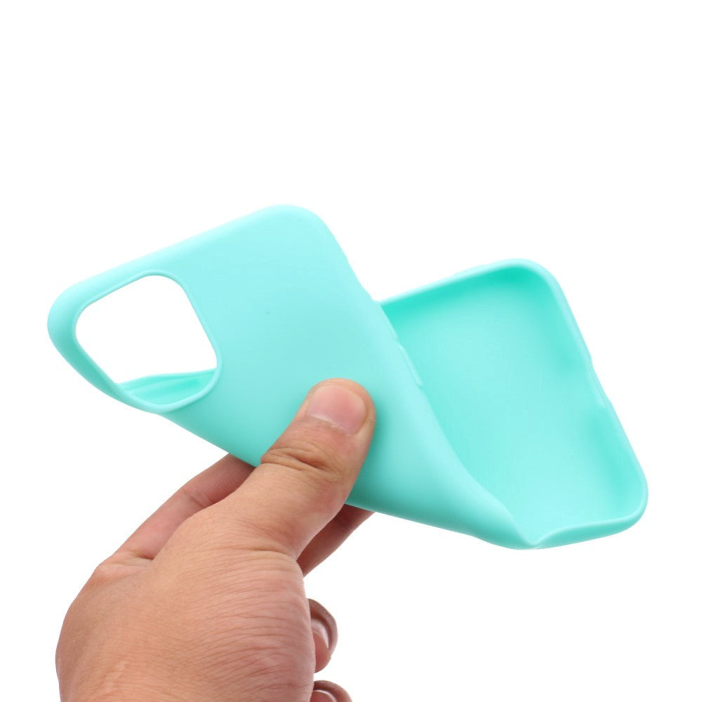 iPhone 15 Pro Max matt fleksibelt plastbakdeksel - turkis