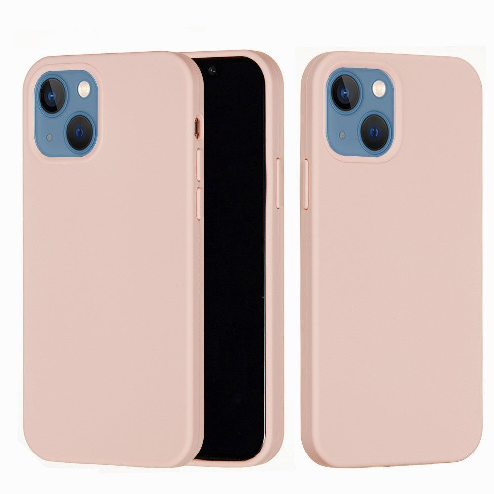 iPhone 15 flytende silikon bakdeksel - rosa