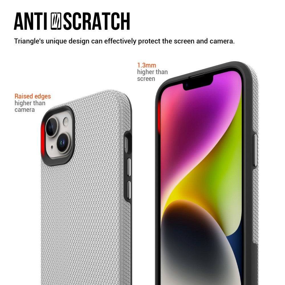 iPhone 15 Plastic Craftsman Bakdeksel - Sølv