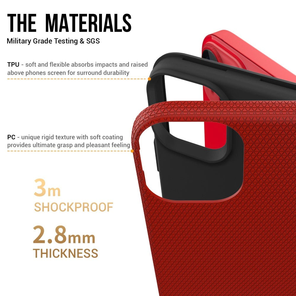 iPhone 15 Plastic Craftsman Bakdeksel - Rød