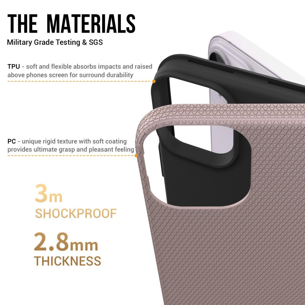 iPhone 15 Plus Plastic Craftsman Bakdeksel - Rose gull