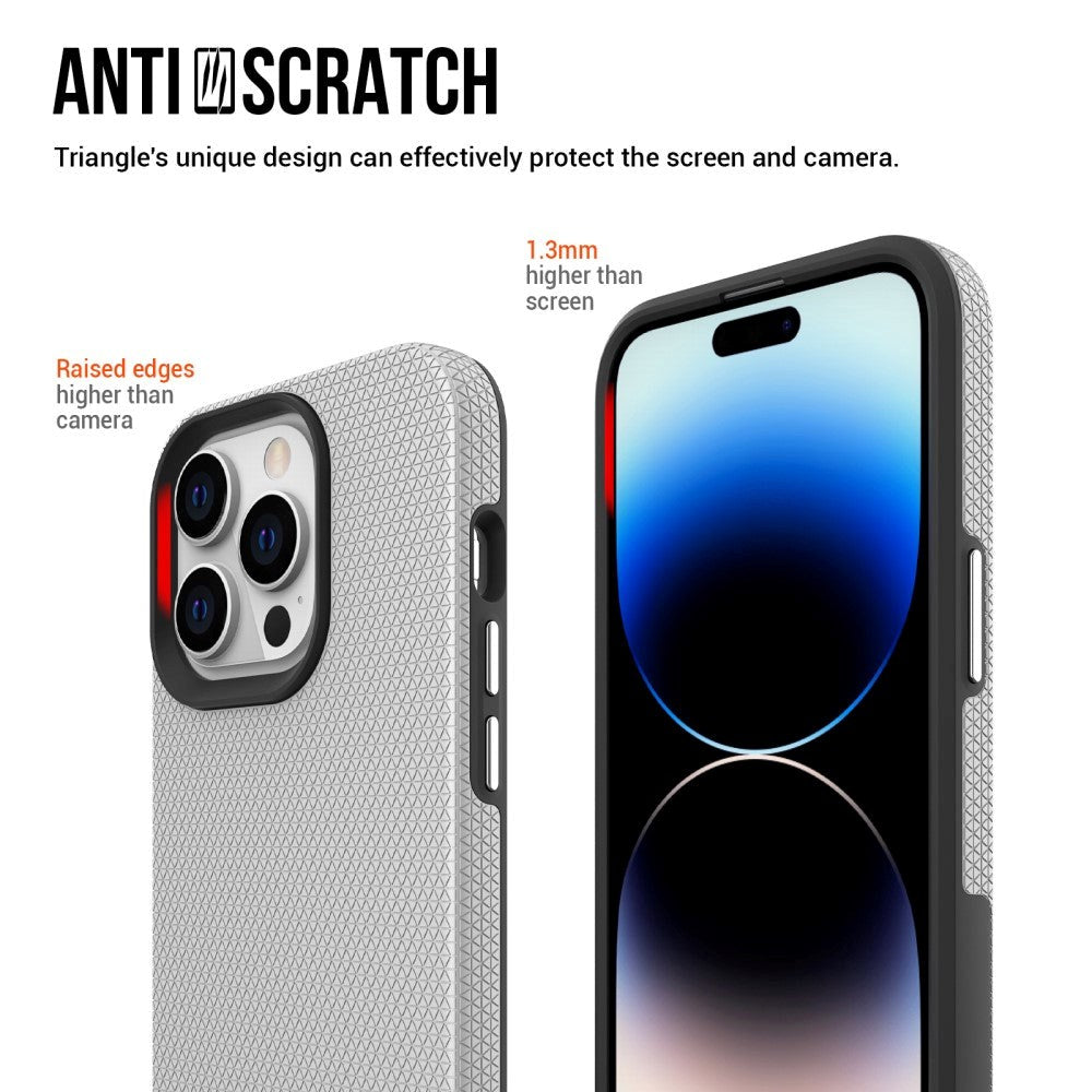 iPhone 15 Pro Max Plastic Craftsman Bakdeksel - Sølv