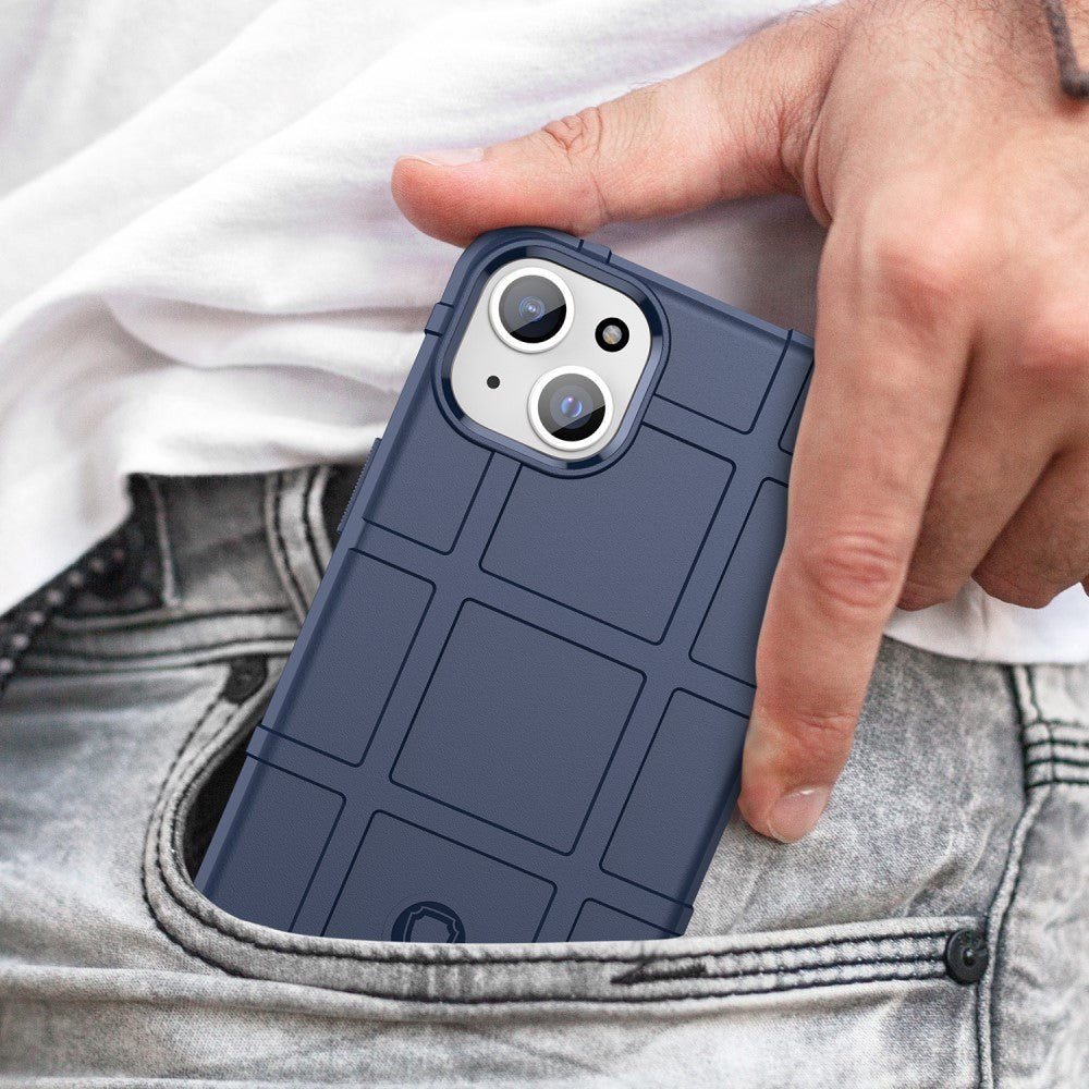 iPhone 15 Plus Rugged Shield Series Craftsman Bakdeksel - Blå