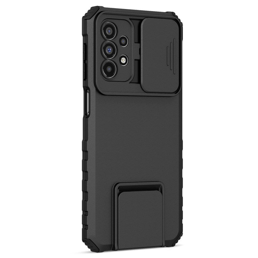 EIDERWOOD Samsung Galaxy A23 / A23 (5G) Håndværker Bagside Cover m. Kickstand & Cam Slider - Sort
