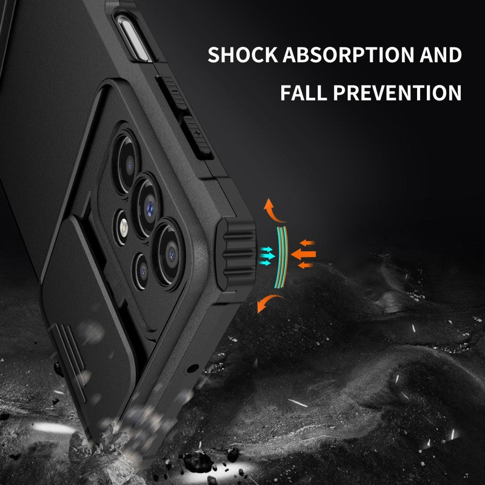 EIDERWOOD Samsung Galaxy A23 / A23 (5G) Håndværker Bagside Cover m. Kickstand & Cam Slider - Sort