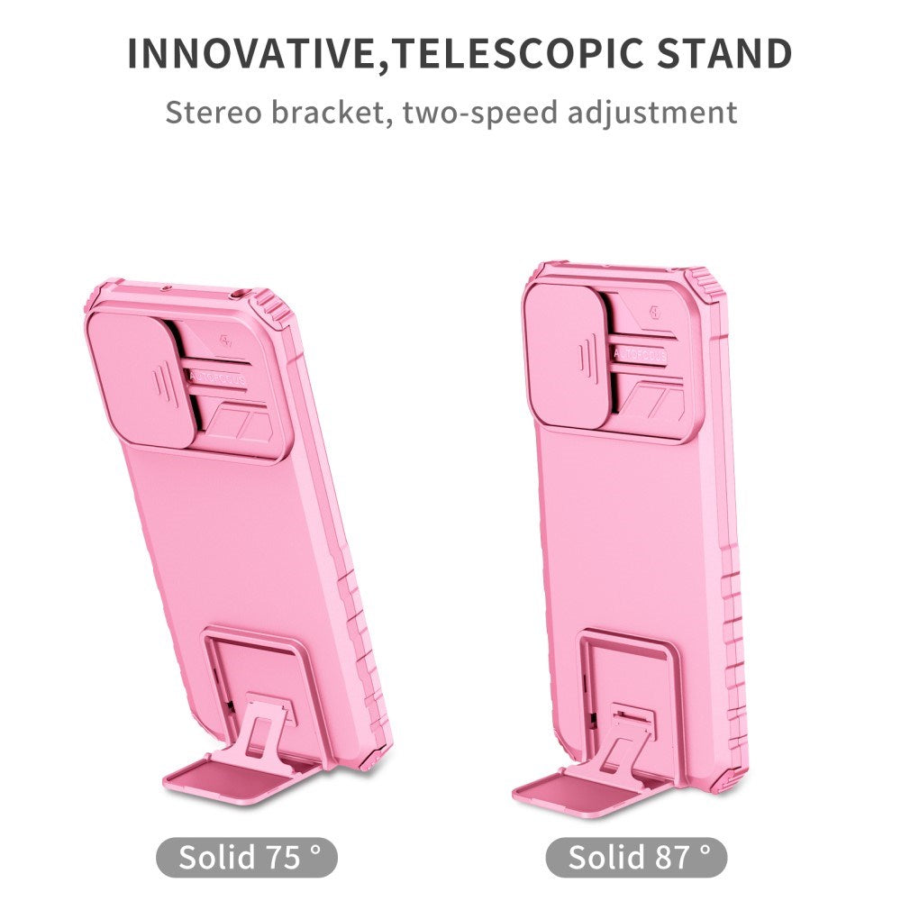 EIDERWOOD Motorola Moto G42 Håndværker Bagside Cover m. Kickstand & Cam Slider - Pink