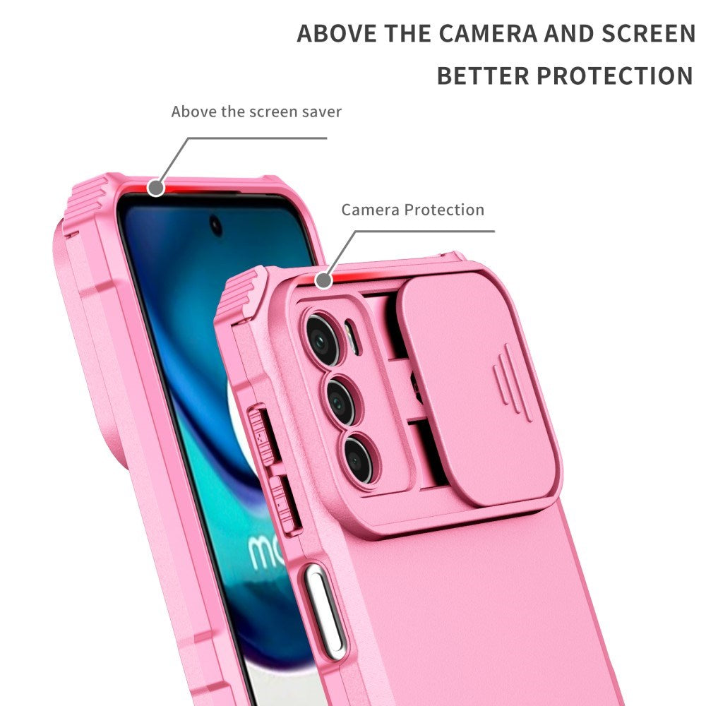 EIDERWOOD Motorola Moto G42 Håndværker Bagside Cover m. Kickstand & Cam Slider - Pink