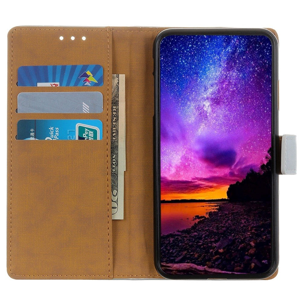 Xiaomi Redmi 12 (4G) / 12 (5G) / Poco M6 Pro (5G) Læder Flip Cover m. Pung & Kickstand - Blå
