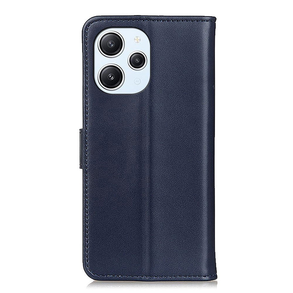 Xiaomi Redmi 12 (4G) / 12 (5G) / Poco M6 Pro (5G) Læder Flip Cover m. Pung & Kickstand - Blå