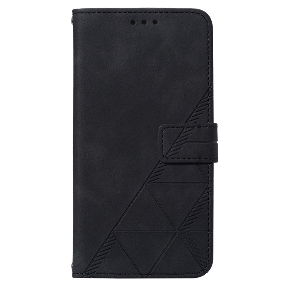 Samsung Galaxy S23 FE Leather Flip Cover m. Lommebok og skulderstropp - Svart