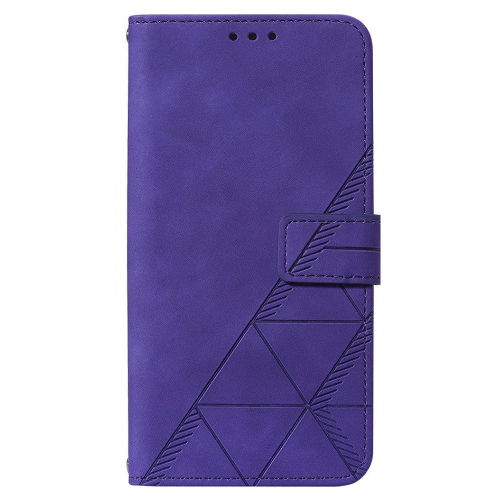 Samsung Galaxy S23 FE Leather Flip Cover m. Veske og skulderstropp - Lilla