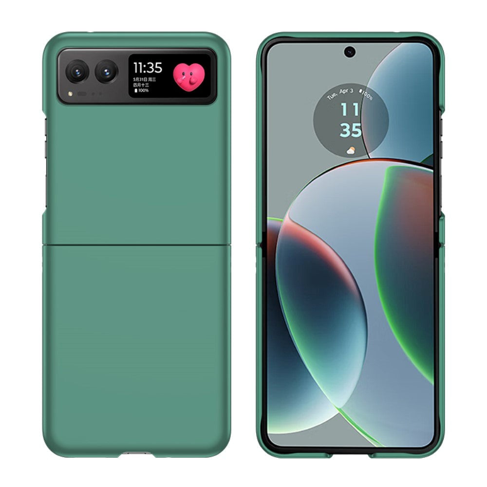 Motorola Razr 40 Hard Plastic Bakdeksel - Mørkegrønn