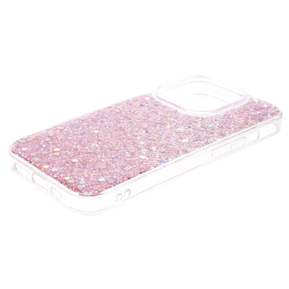iPhone 15 Pro Max Glitter Bakdeksel - Rosa