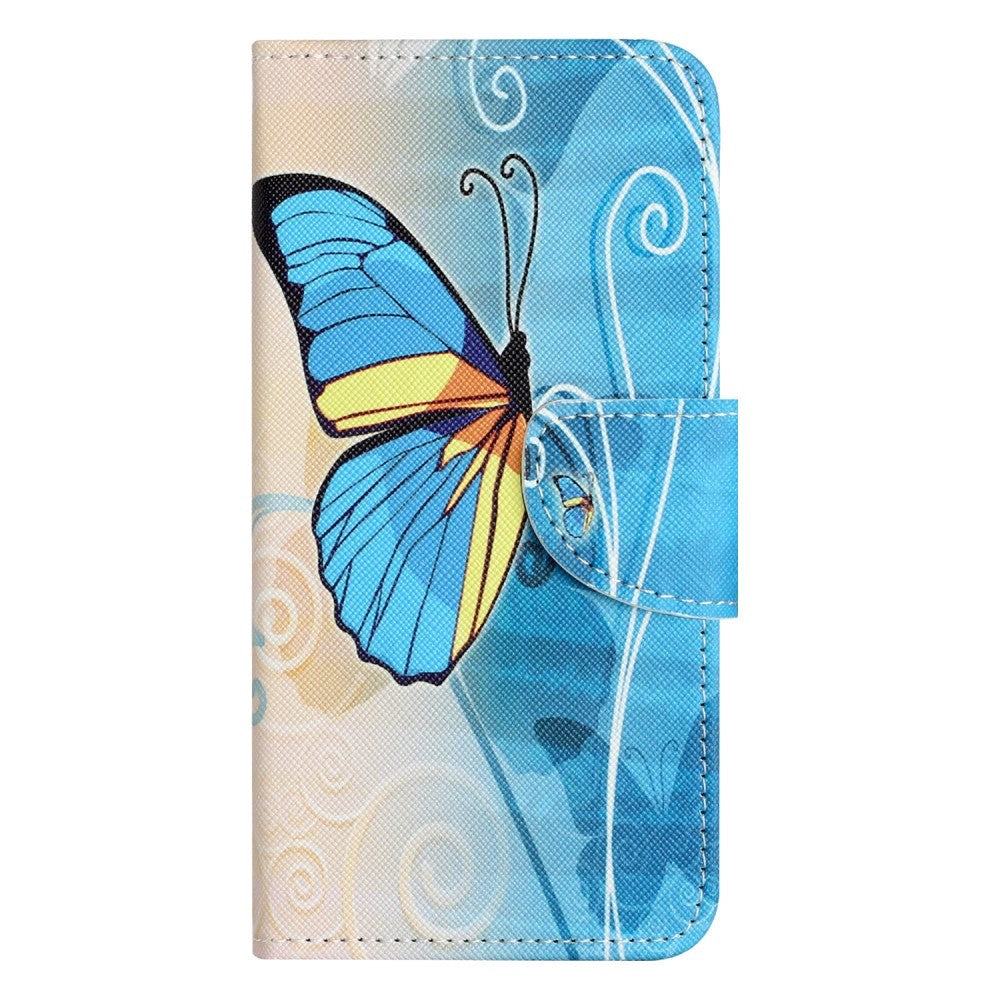 Honor 90 Lite Leather Flip Cover m. Lommebok og stativfunksjon - Butterfly