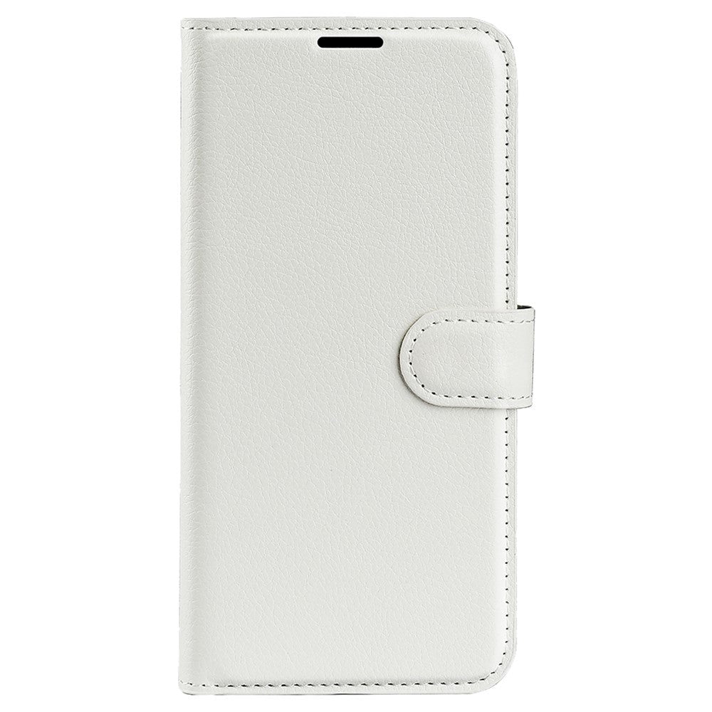 Samsung Galaxy M34 (5G) / F34 (5G) Litchi Leather Flip Cover m. Lommebok - Hvit