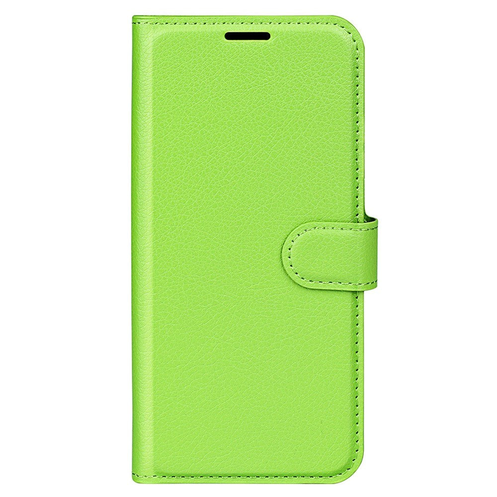 Samsung Galaxy M34 (5G) / F34 (5G) Litchi Leather Flip Cover m. Lommebok - Grønn