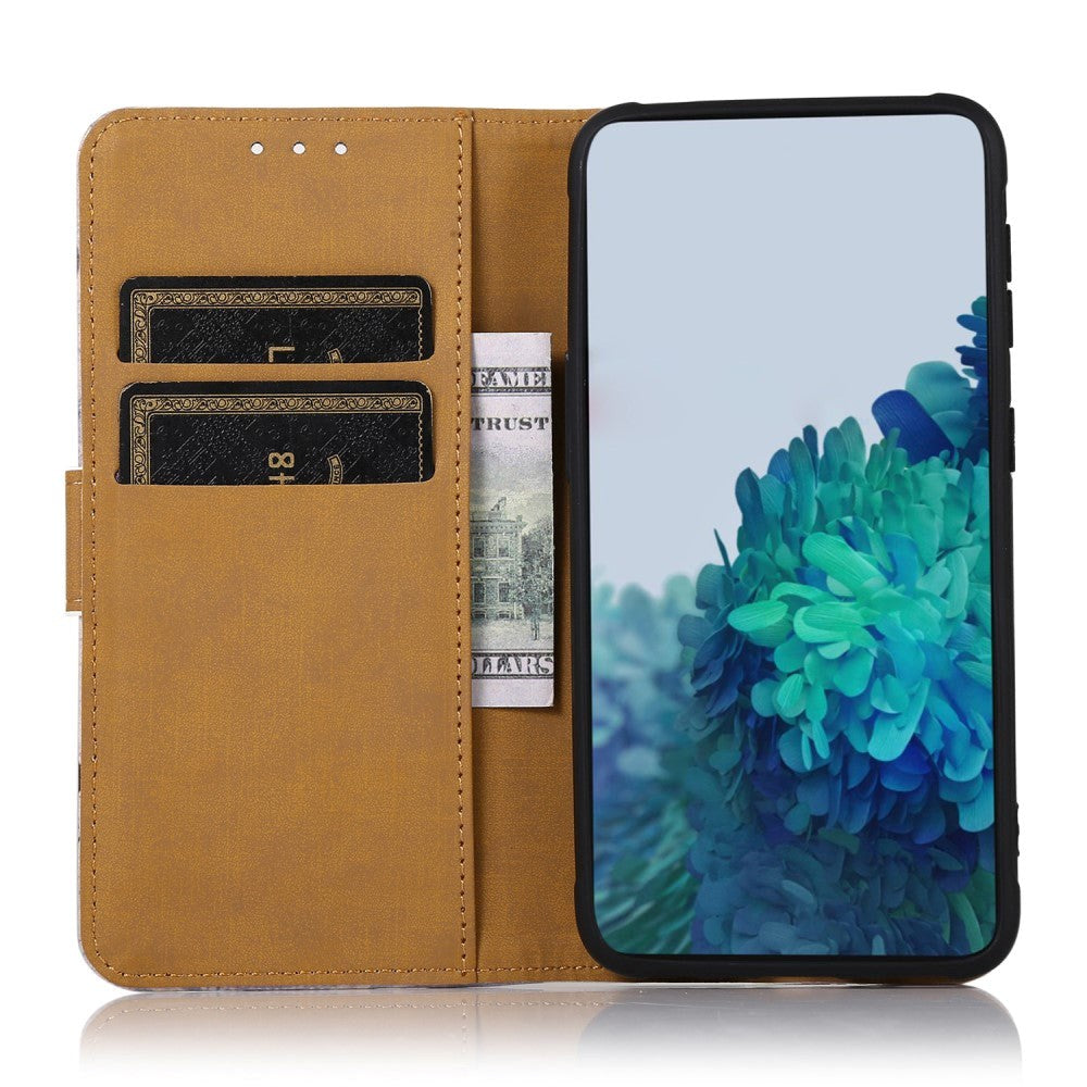 Sony Xperia 5 V Leather Flip Cover m. Lommebok - Tiger