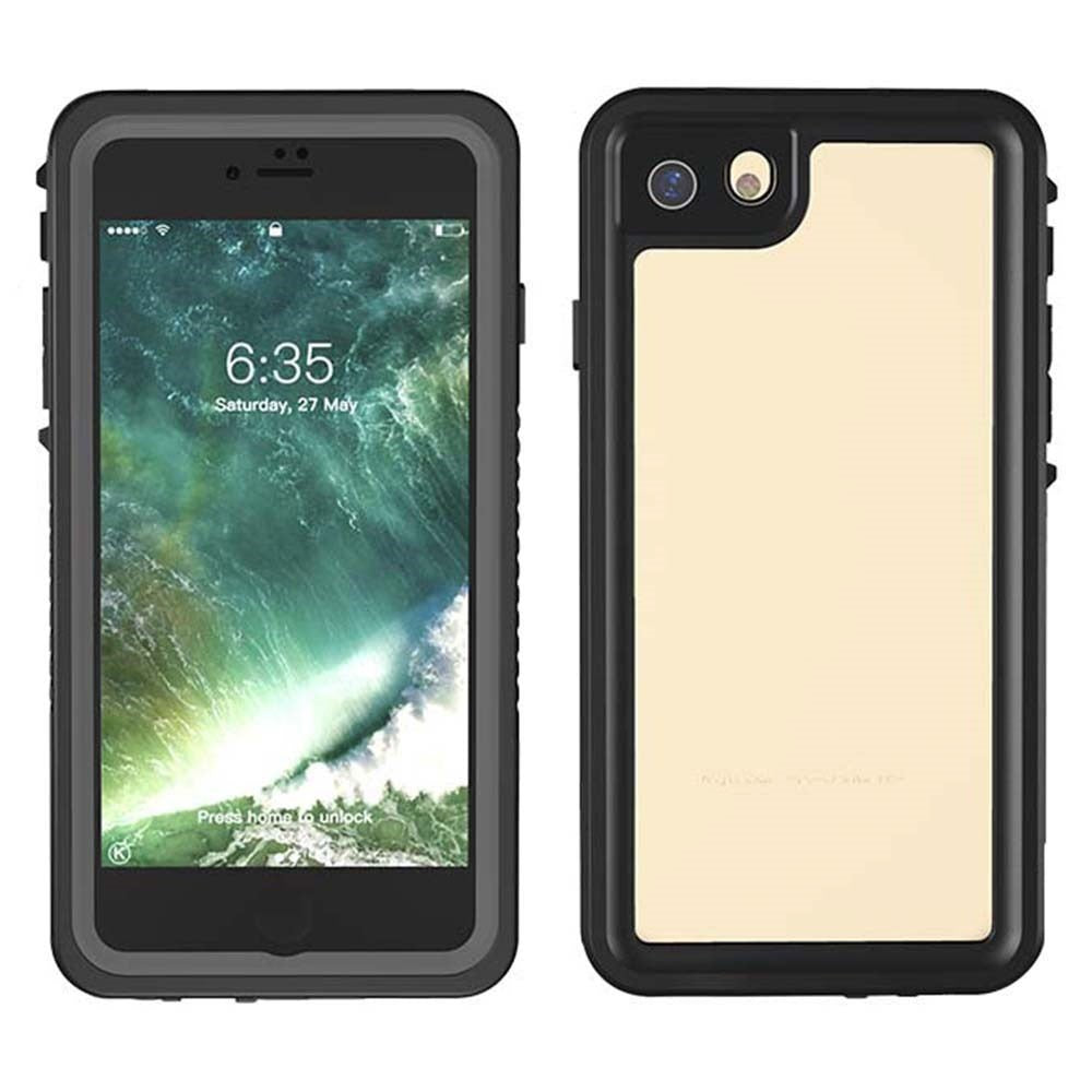 iPhone SE (2022 / 2020) / 8 / 7 Redpepper IP68 Vandtæt Case - Sort / Gennemsigtig
