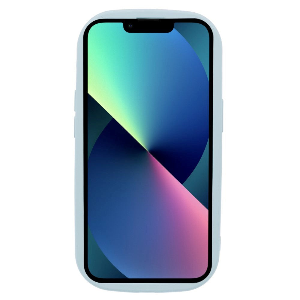 iPhone 13 fleksibelt plastdeksel m. Bølgekanter - Blå