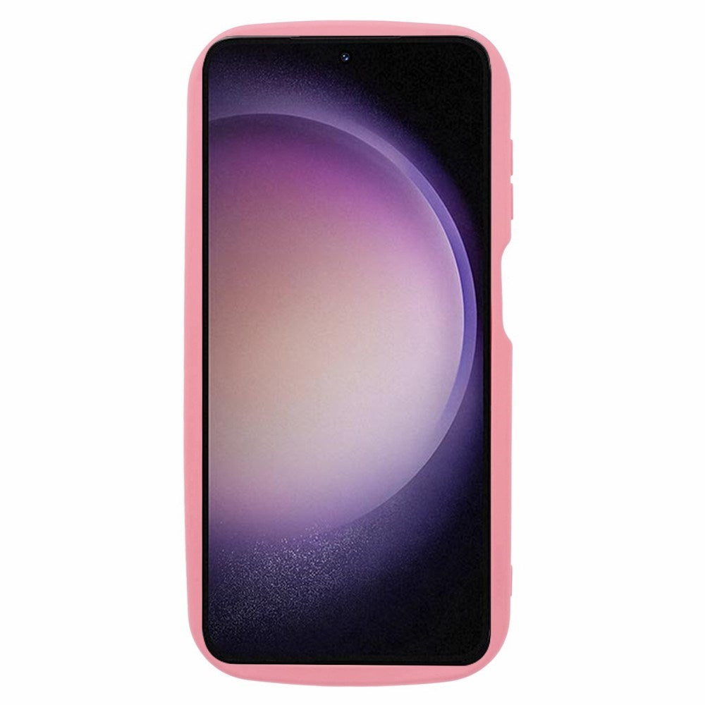 EIDERWOOD Samsung Galaxy S23 FE fleksibelt plastdeksel m. Bølgekanter - Rosa