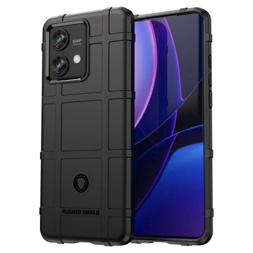 Motorola Edge 40 Neo Rugged Shield Bakdeksel - Svart