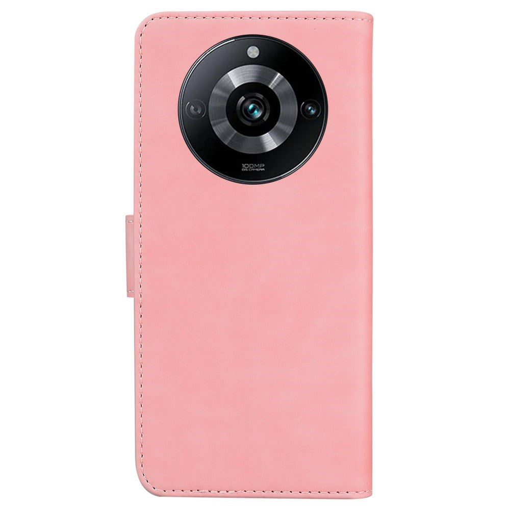 EIDERWOOD Realme 11 Pro+ 5G / 11 Pro 5G mykt flip-deksel i kunstskinn m. Lommebok - Rosa