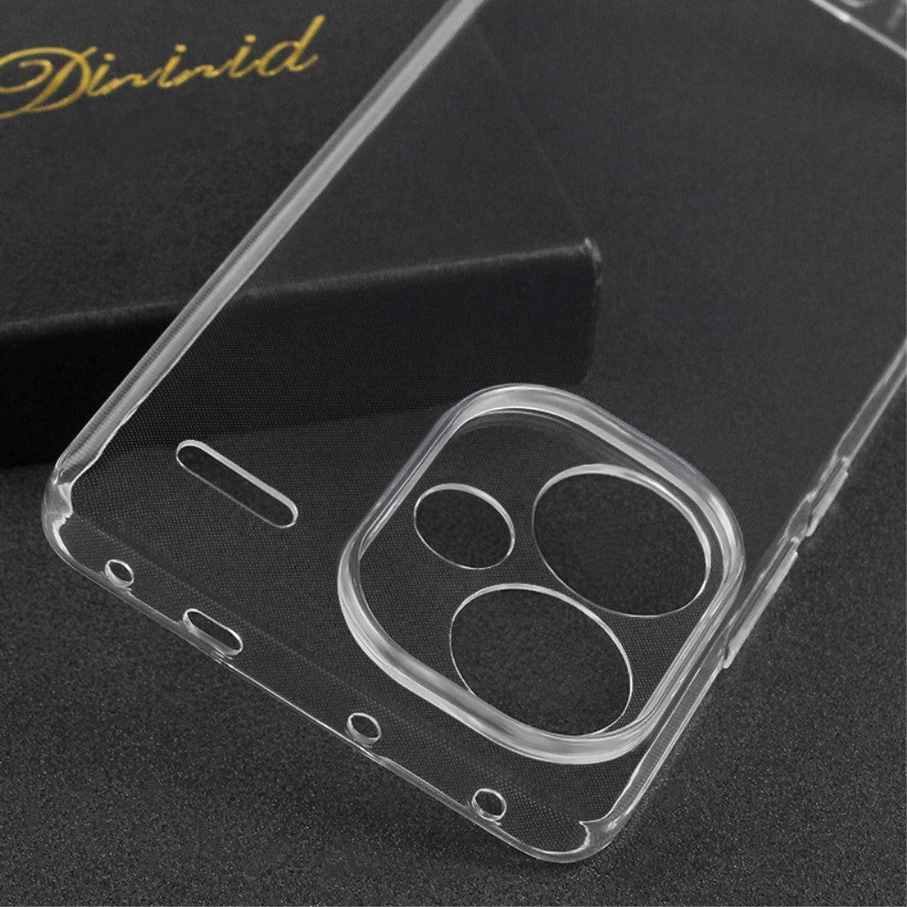 Xiaomi Redmi Note 13 Pro+ (pluss) Fleksibelt plastdeksel - gjennomsiktig