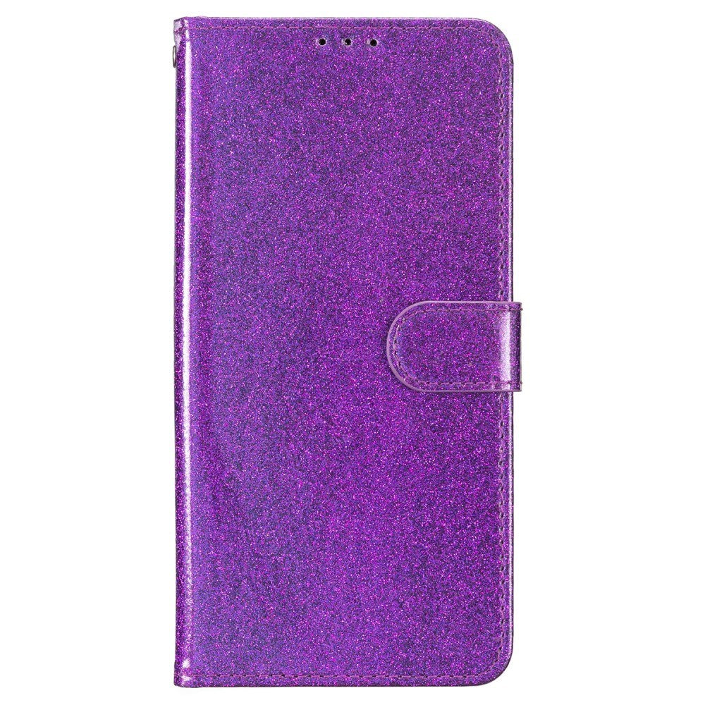 EIDERWOOD Motorola Moto G54 Læder Flip Cover m. Pung & Strop - Glimmer - Lilla
