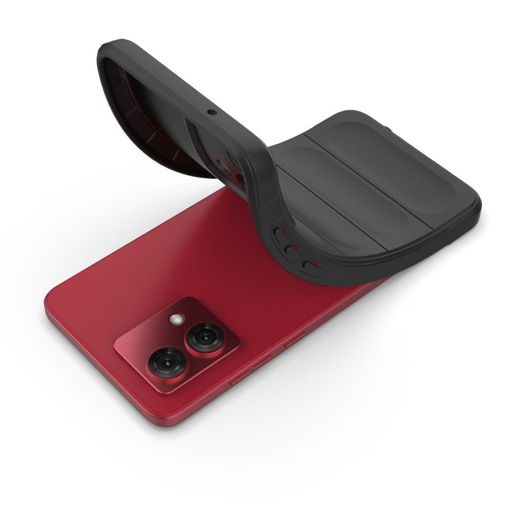 EIDERWOOD Motorola Moto G84 fleksibelt plastdeksel - svart