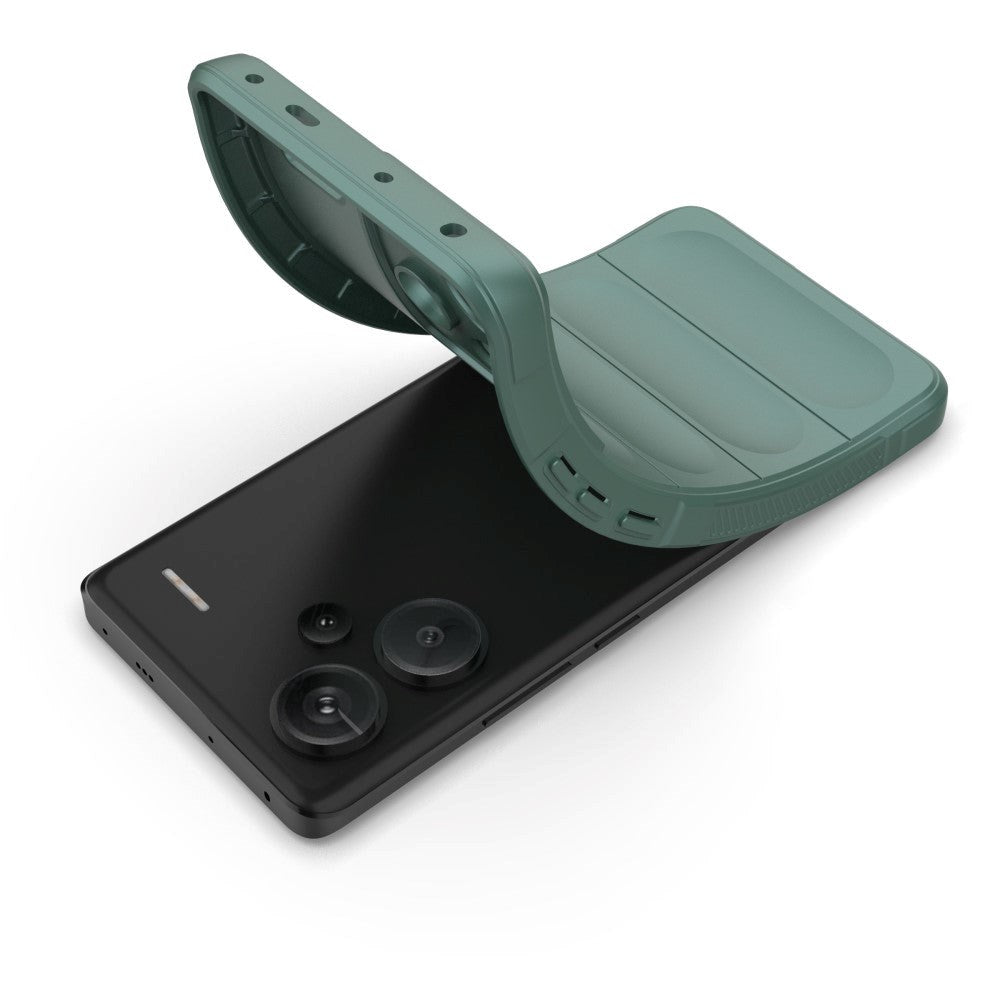 Xiaomi Redmi Note 13 Pro+ (pluss) fleksibelt plastbakdeksel - grønn