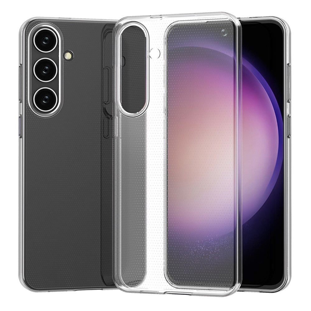 Samsung Galaxy S24+ (Plus) Fleksibelt TPU-plastbakdeksel - Gjennomsiktig