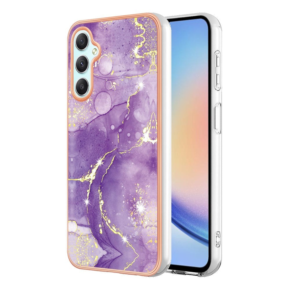 Samsung Galaxy A25 (5G) Hybrid plastbakdeksel - lilla marmor