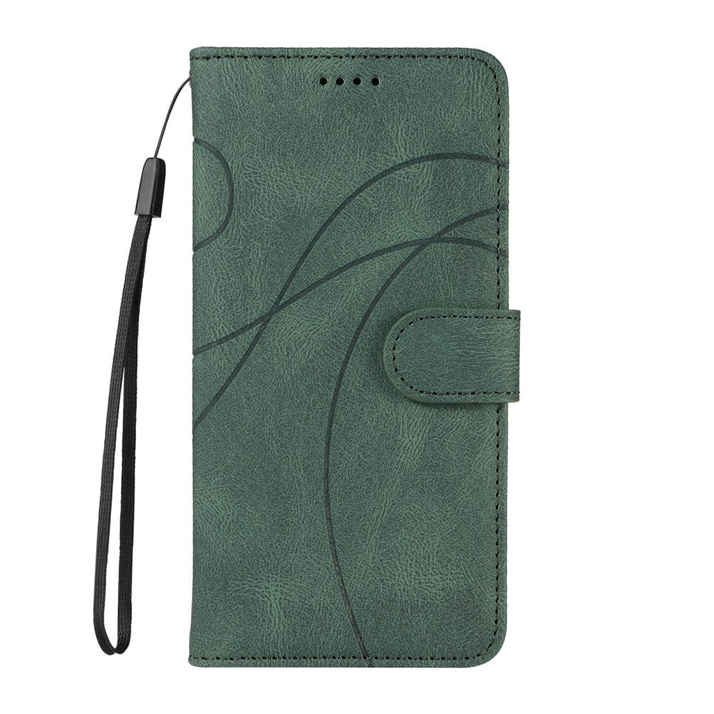 Samsung Galaxy S24 Ultra PU Læder Flip Cover m. Pung & Strop - Grøn