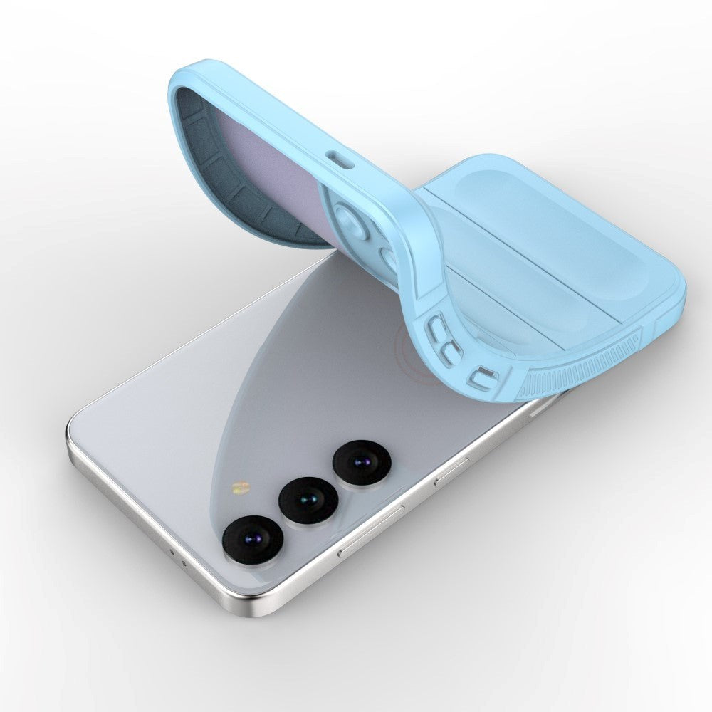 Samsung Galaxy S24+ (Plus) fleksibelt plastdeksel - Lyseblå