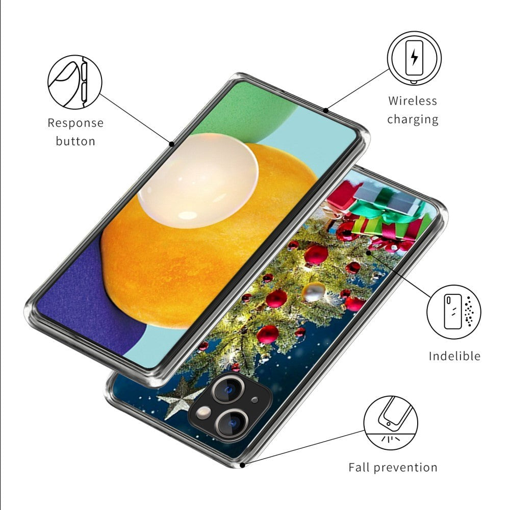 iPhone 15 Plus TPU plast juledeksel - juletre