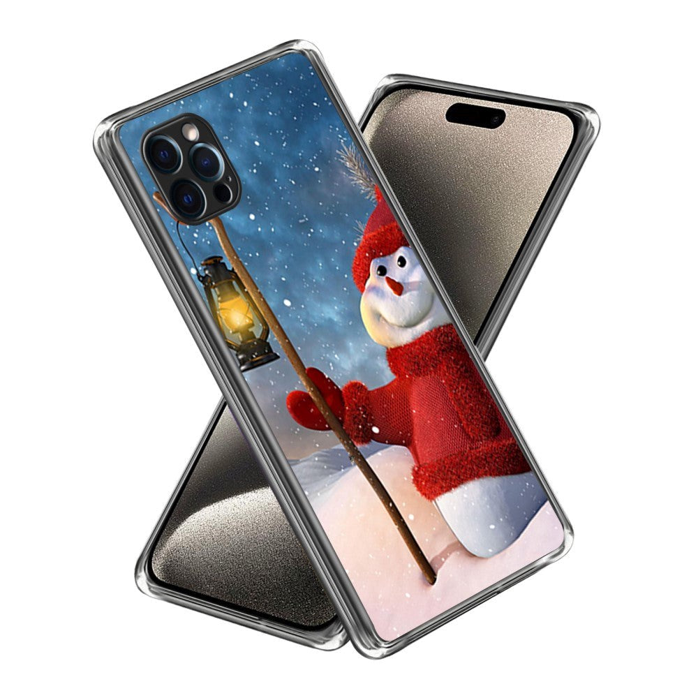 iPhone 15 Pro Max TPU plast juledeksel - Snowman