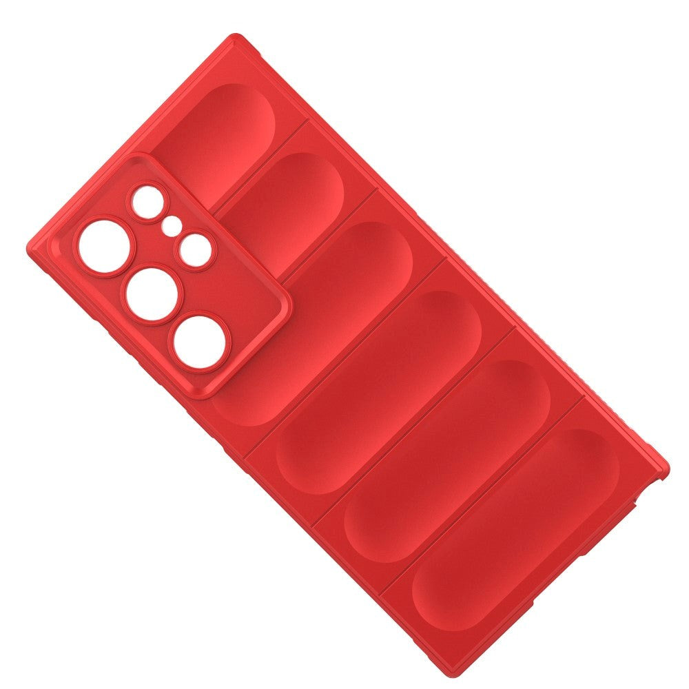 Samsung Galaxy S24 Ultra fleksibelt plastdeksel - rød