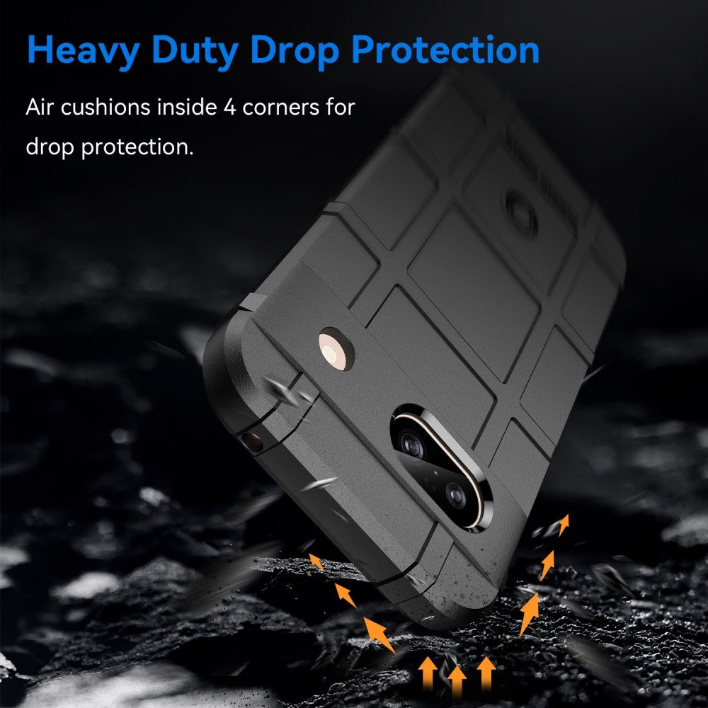 Google Pixel 8a Rugged Shield Series Craftsman Bakdeksel – Svart