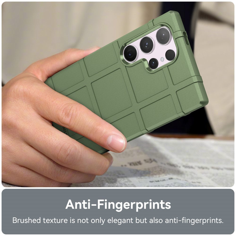 Samsung Galaxy S24 Ultra Rugged Shield Series Craftsman Bakdeksel - Grønn
