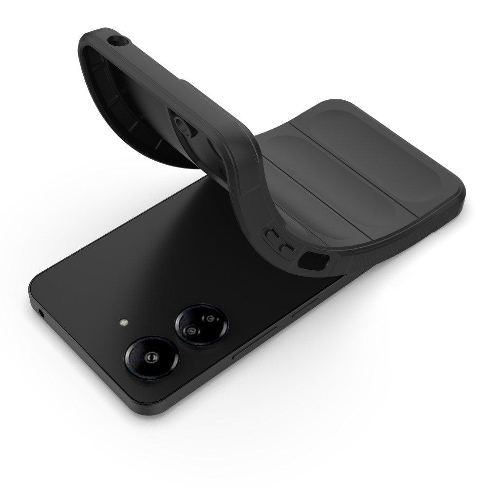 EIDERWOOD Xiaomi Poco C65 / Redmi 13C (4G) fleksibelt plastbakdeksel - mørkegrå