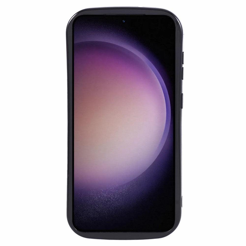 EIDERWOOD Samsung Galaxy S23+ (Plus) Fleksibelt Plastik Bagside Cover m. Bølgede Kanter - Sort