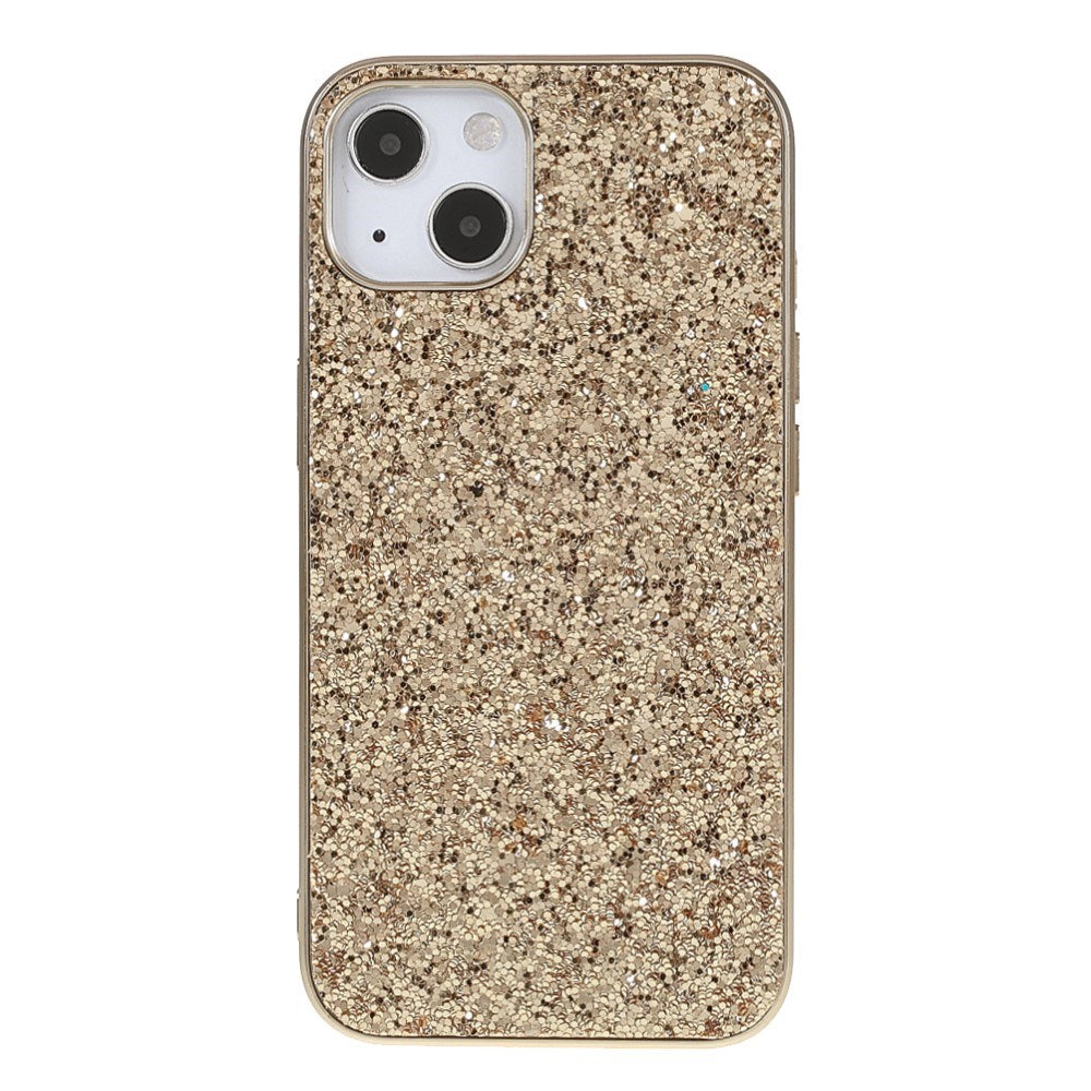 EIDERWOOD iPhone 14 Glitter Hybrid Bakdeksel - Gull