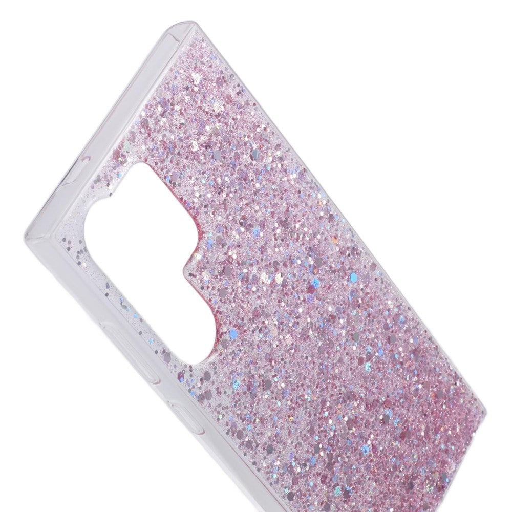 Samsung Galaxy S24 Ultra Glitter Bakdeksel - Rosa